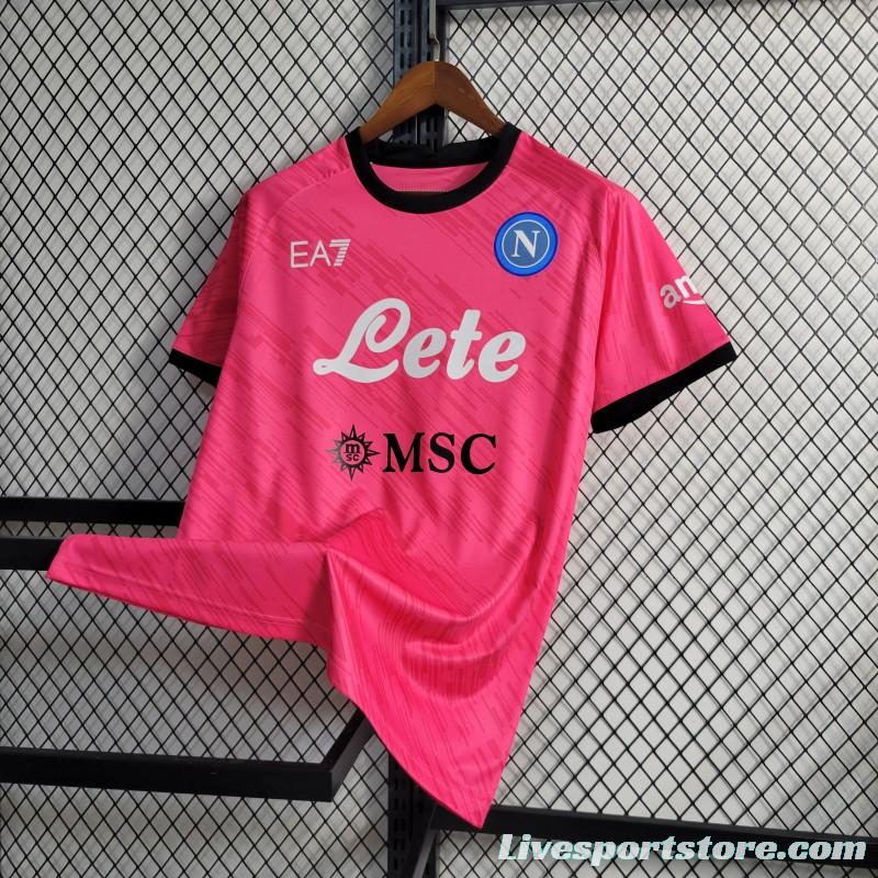 23-24 Napoli Red Goalkeeper Jersey