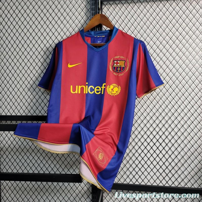 Retro 07-08 Barcelona Home Soccer Jersey