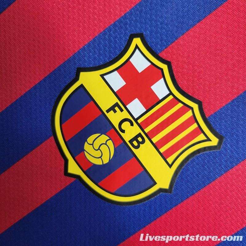 Retro Long Sleeve 11-12 Barcelona Home Soccer Jersey