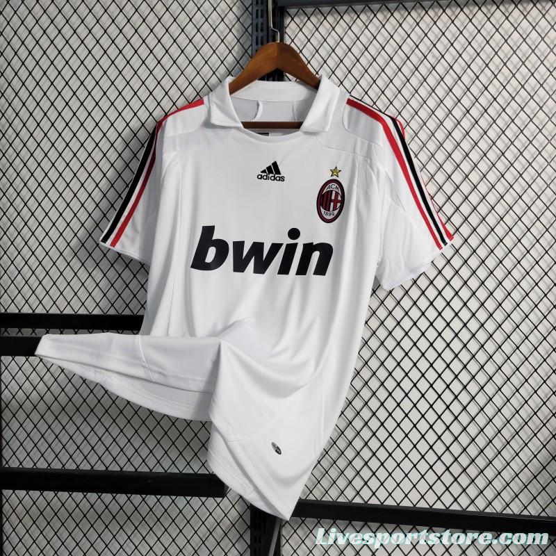 Retro 2007-08 AC Milan Away Soccer Jersey