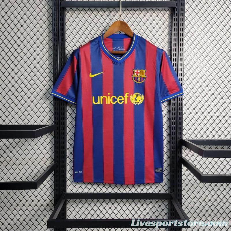 Retro 09-10 Barcelona Home Soccer Jersey