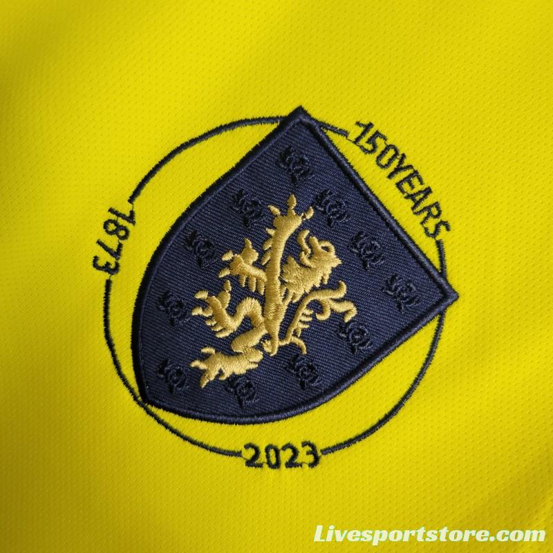 2023 Scotland 150th Yellow Goalkeeper Jersey