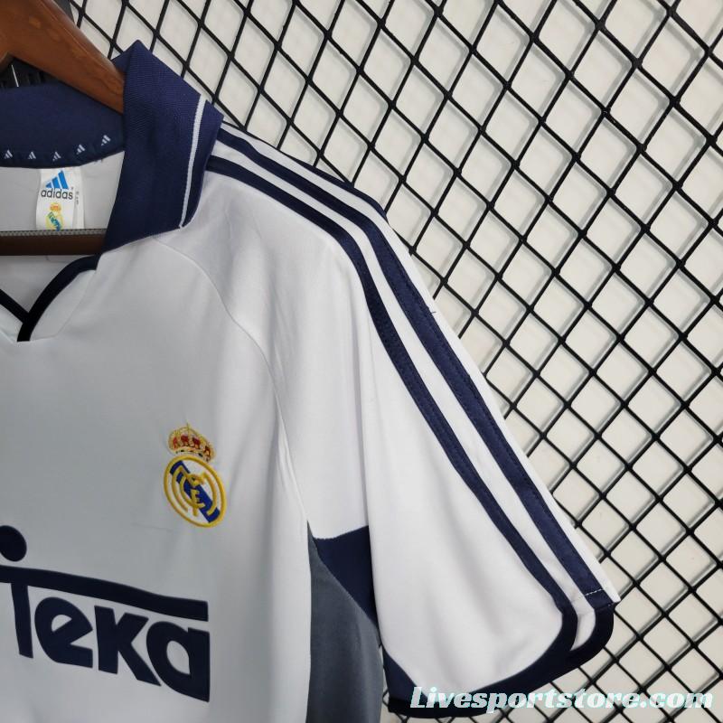 Retro 00-01 Real Madrid Home Jersey