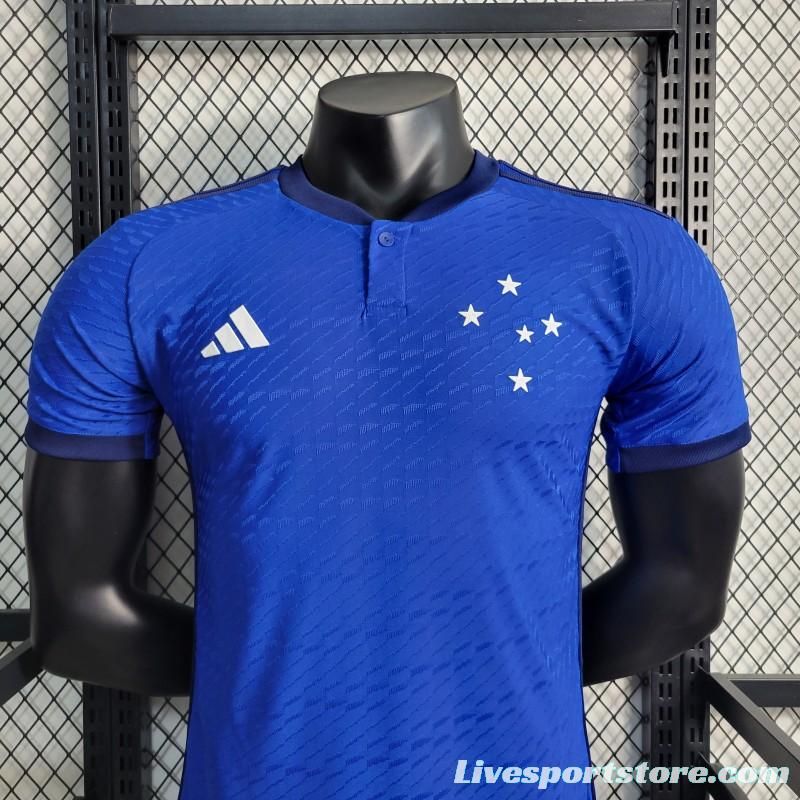 Player Version 23-24 Cruzeiro Home Soccer Jersey