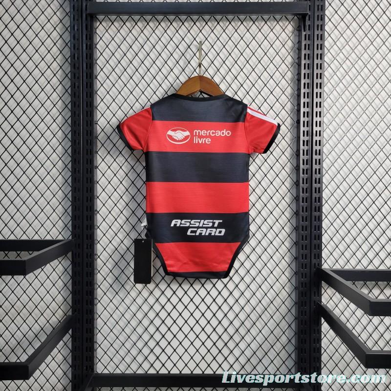 23-24 Flamengo Home Soccer Jersey Baby  6-18 Month