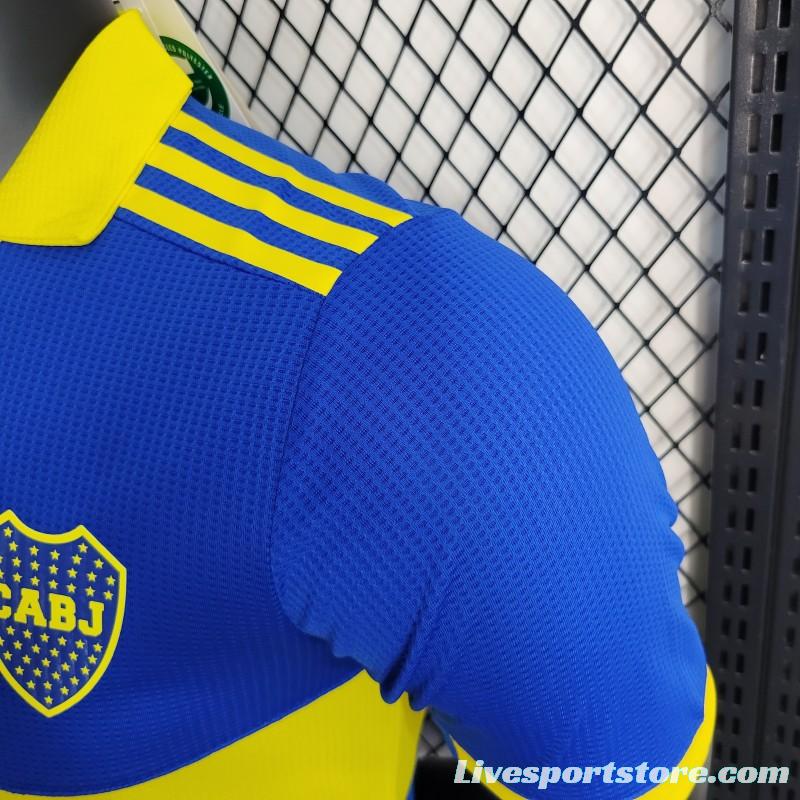 Player Version 23-24 Boca Juniors Home Soccer Jersey