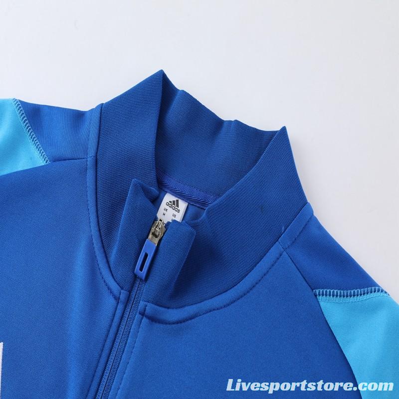 2023 Adidas Blue Full Zipper Jacket +Pants