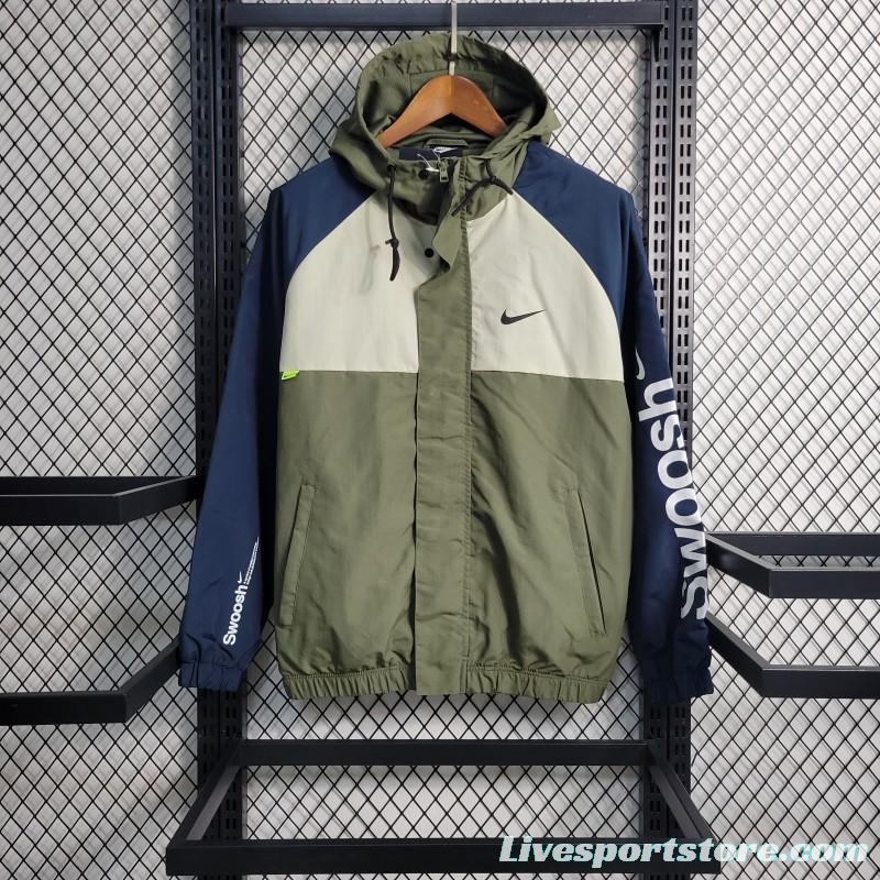 2023 Nike Green Grey Windbreaker