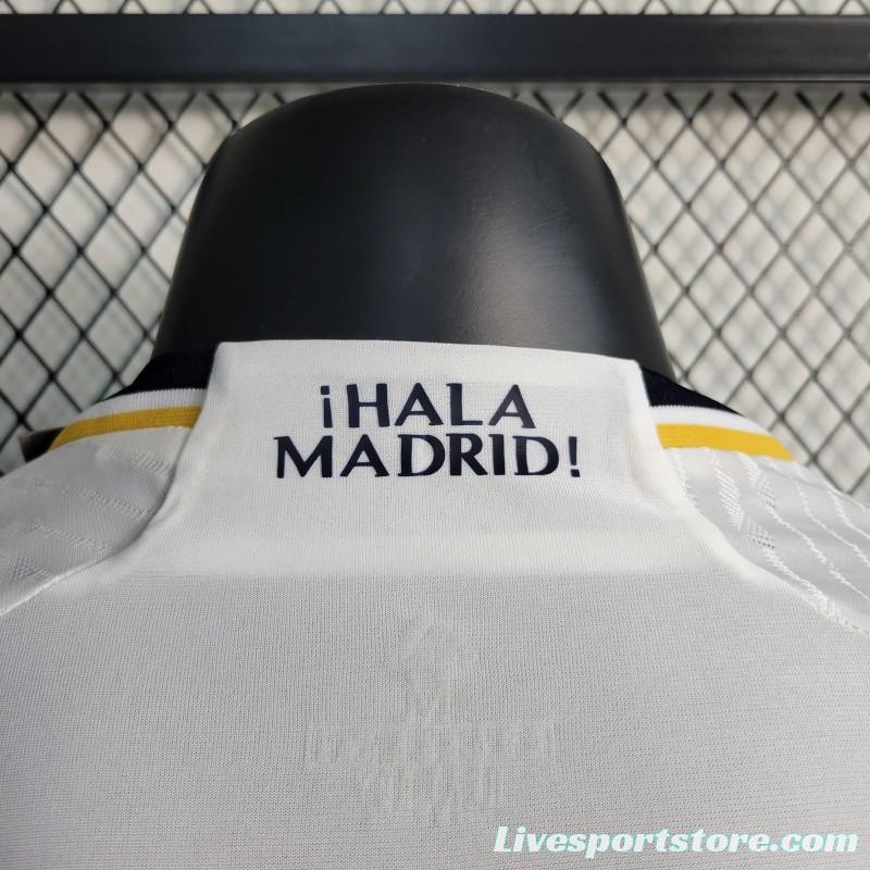 Player Version 23-24 Long Sleeve Real Madrid Home Jersey