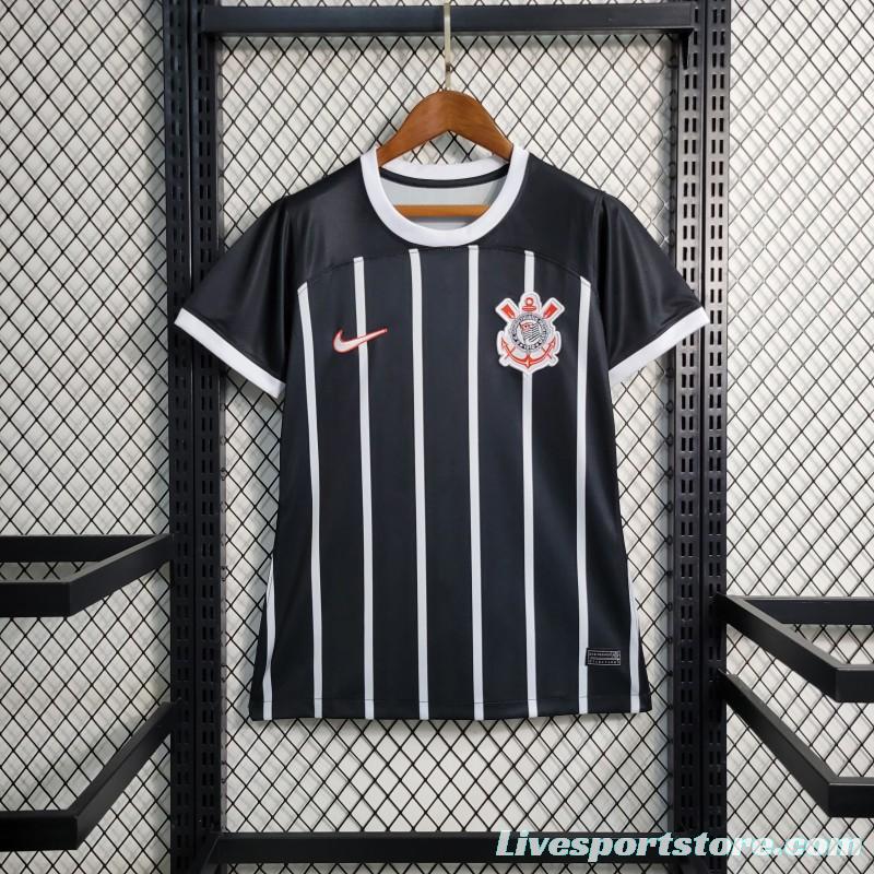 23-24 Women Corinthians Away Black Jersey