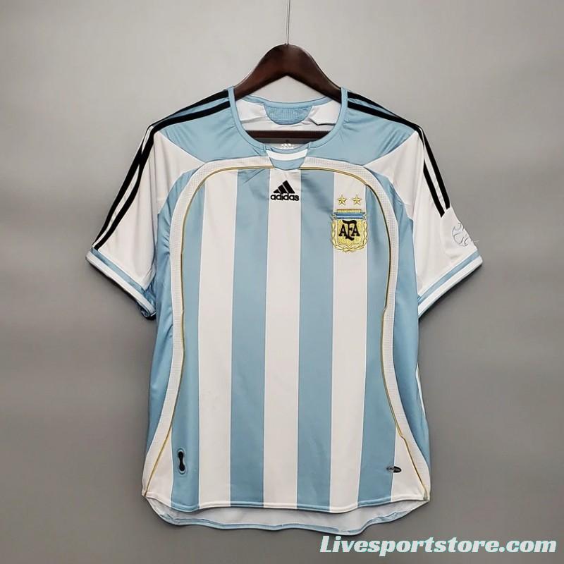 Retro 2006 Argentina Home Jersey