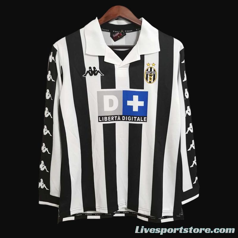 Retro 99/00 Juventus Home Long Sleeve Jersey