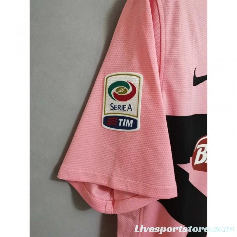 Retro 11/12 Juventus Away Pink Jersey With Serie A Patch