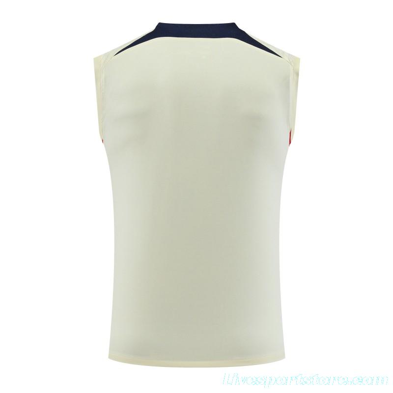 23-24 Liverpool Beige Vest Jersey+Shorts