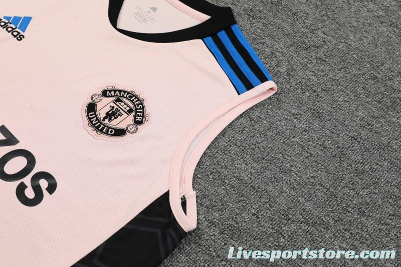 23-24 Arsenal Pink Vest Jersey+Shorts