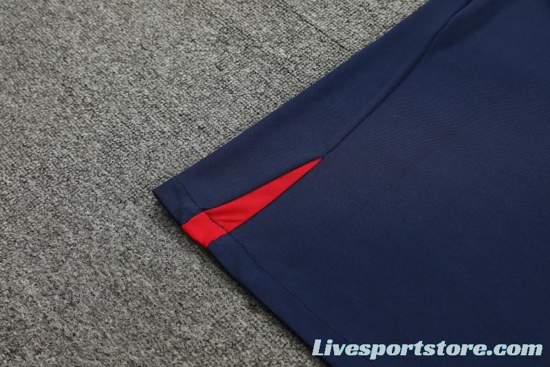 23-24 PSG Navy Vest Jersey+Shorts