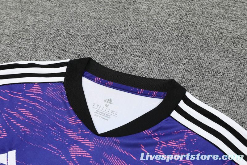 23-24 Juventus Purple Short Sleeve+Shorts