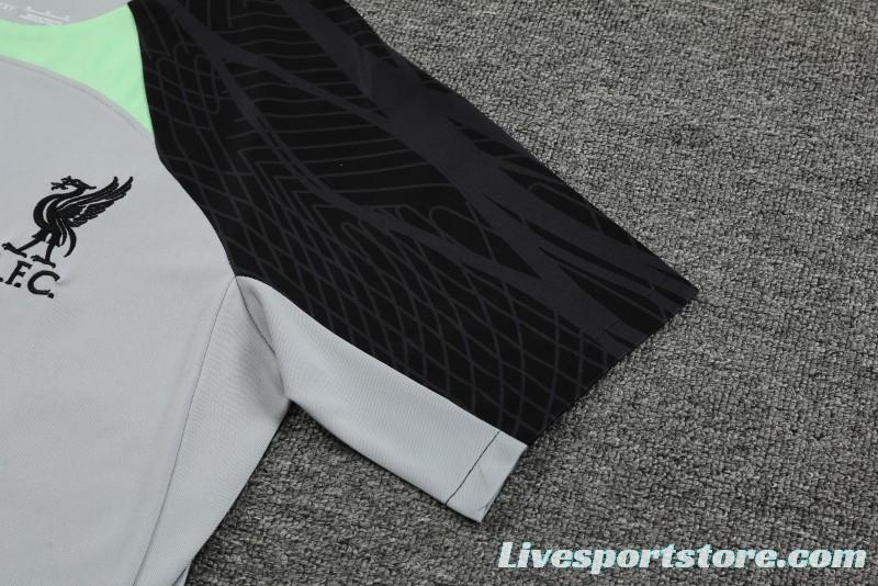 23-24 Liverpool Grey Short Sleeve+Shorts