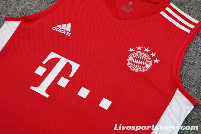 23-24 Bayern Munich Red Vest Jersey+Shorts