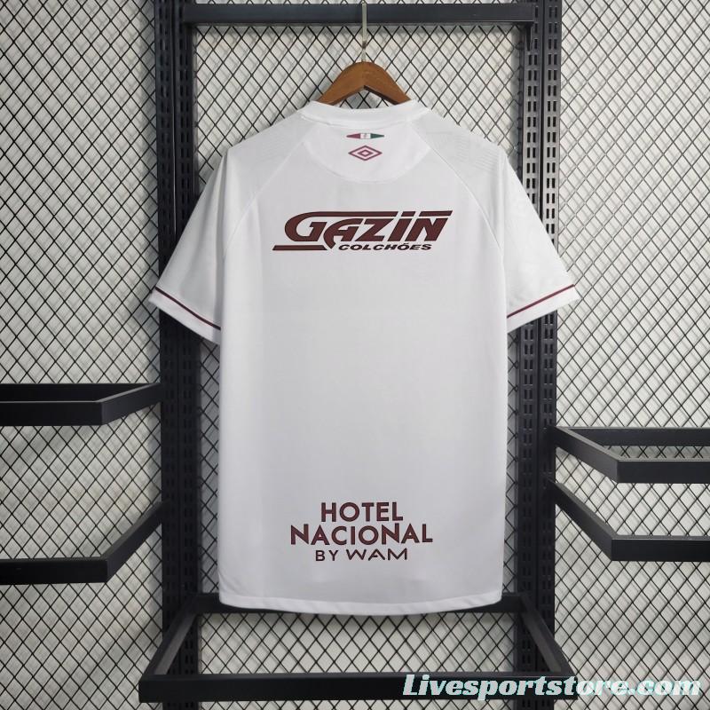 23/24 Fluminense Away White Jersey+All Sponsors