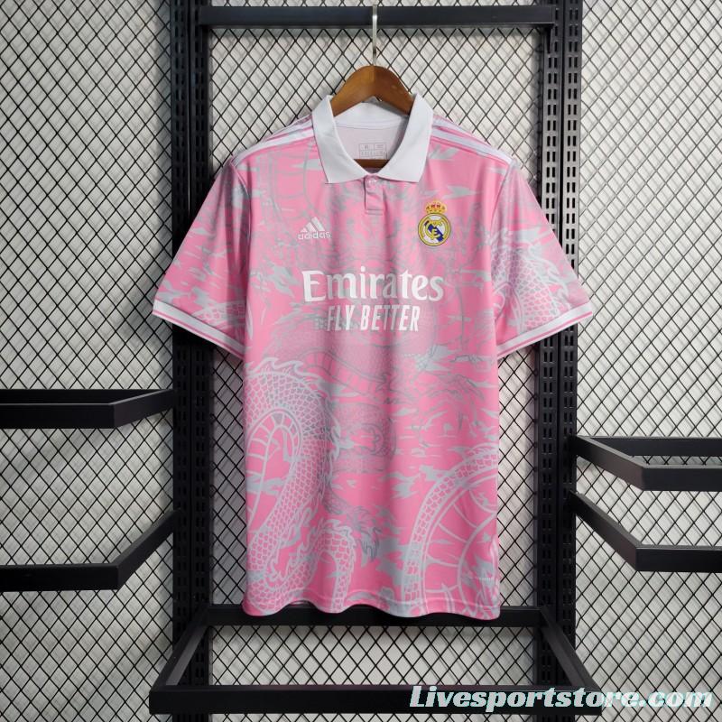 23-24 Real Madrid Dragon Pink Jersey