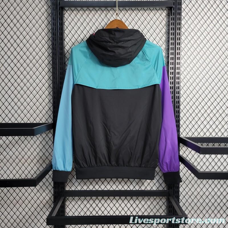 23/24 PSG Black Blue Purple Windbreaker