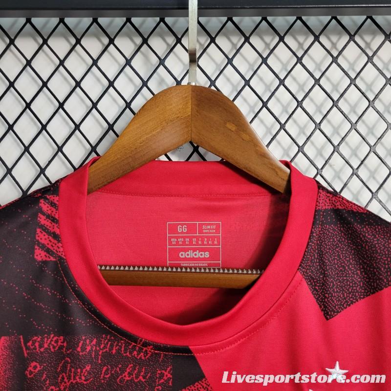 23-24 Flamengo Red Pre-Match Training Jersey