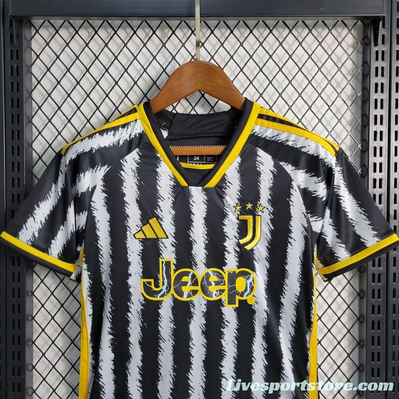 23-24 Kids Juventus Home Jersey