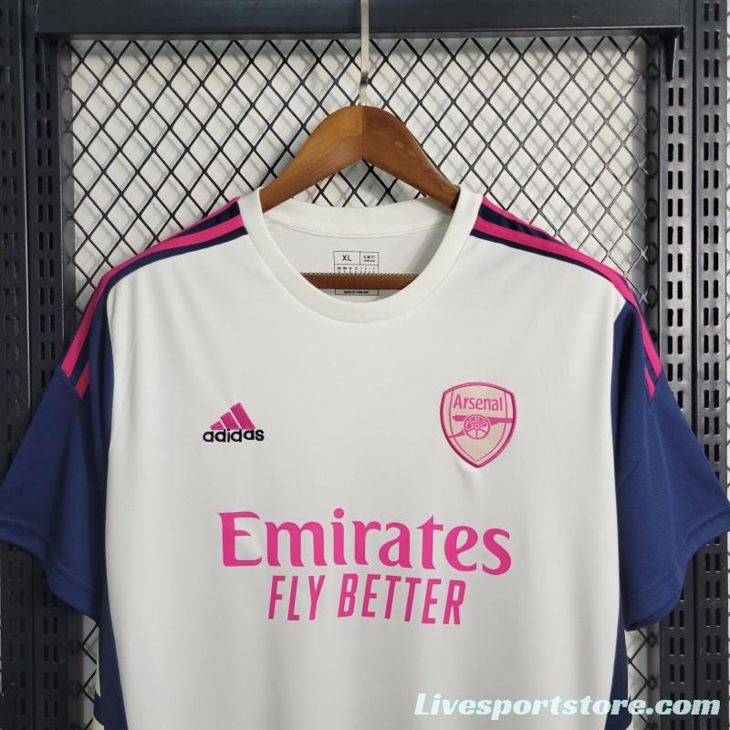 23-24 Arsenal Training White Jersey