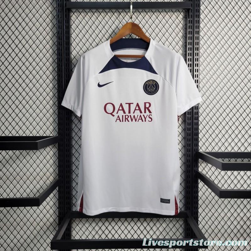 23-24 PSG Training White  Jersey