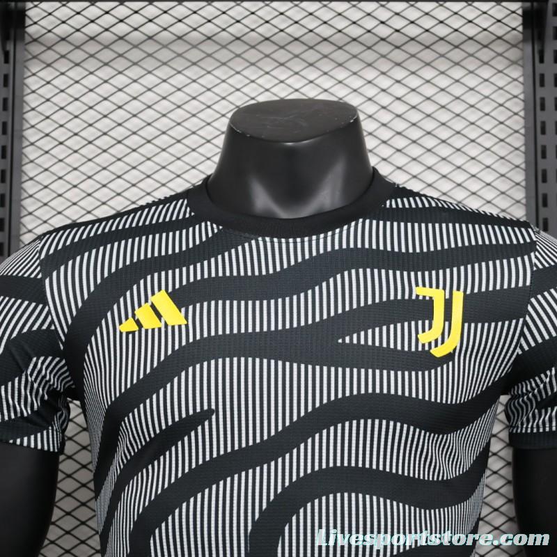 Player Version 23/24 Juventus Third Black Stripe Training Jersey