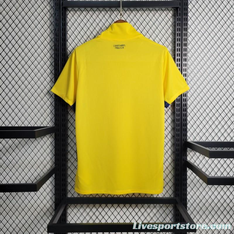 Retro 14-15 Corinthians Goalkeeper Yellow Jersey