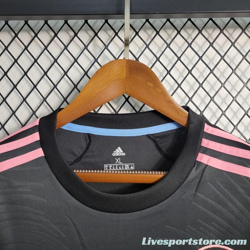 23/24 Inter Miami Away Long Sleeve Black Jersey