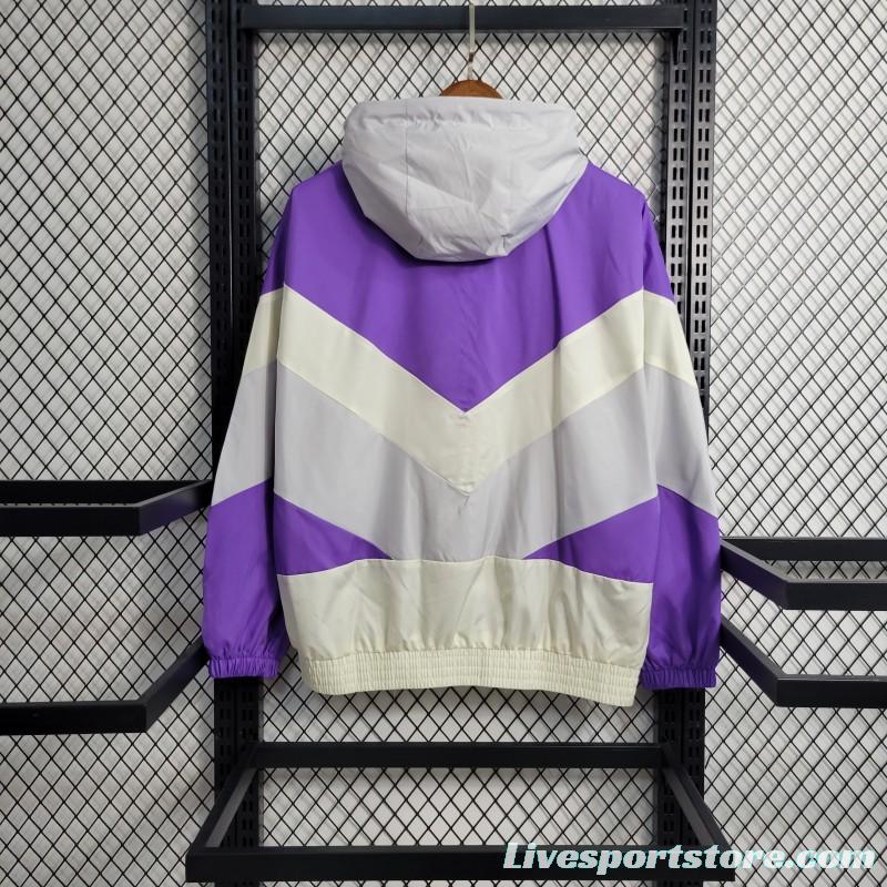 2023 Argentina White Purple Windbreaker