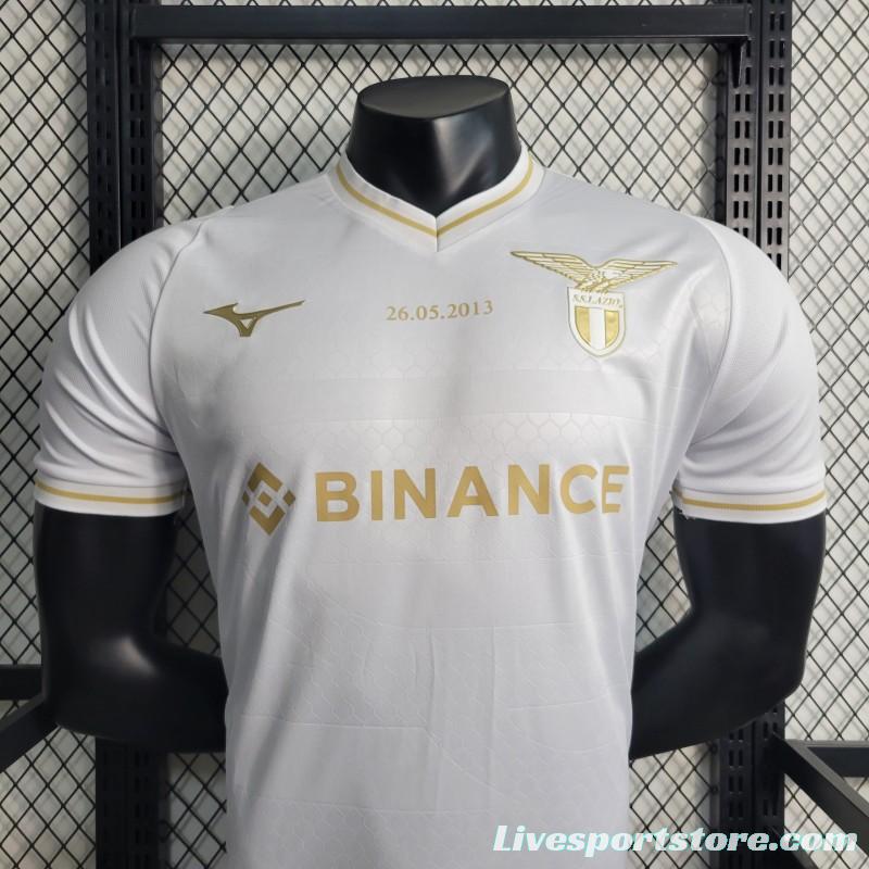 Player Version 23-24 Lazio White 10th Anniversary Edition Jersey