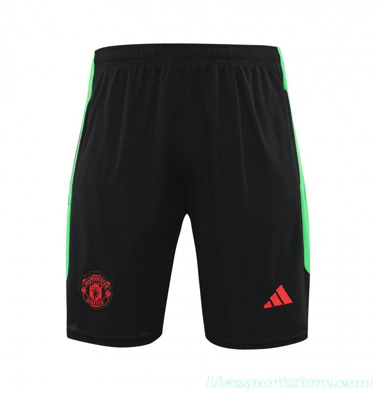 23 24 Manchester United White Short Sleeve+Shorts