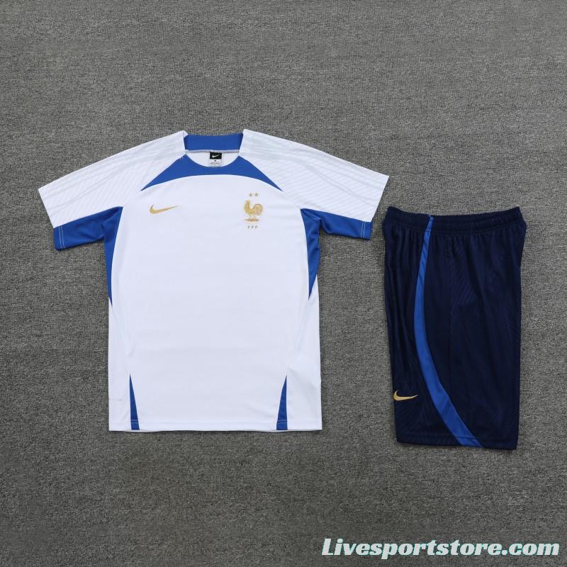 23 24 Inter Milan White Short Sleeve+Shorts