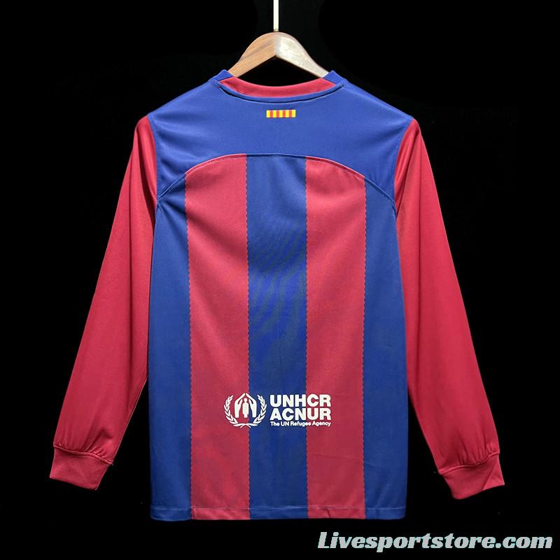 23/24 Barcelona Home Long Jersey