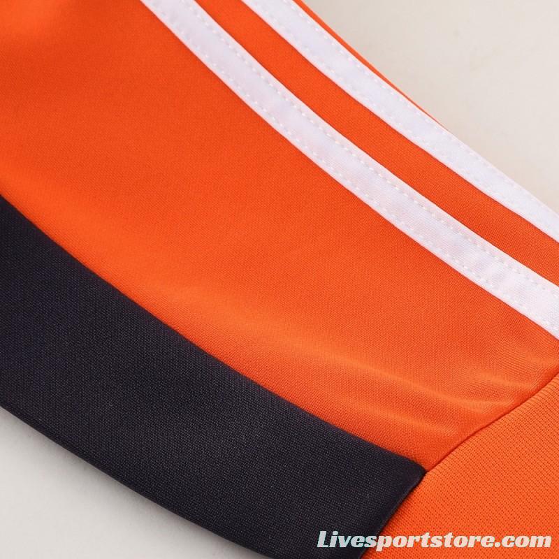 23/24 Adidas Orange/Navy Full Zipper +Pants