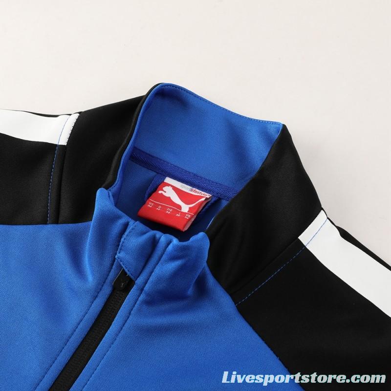 23/24 PUMA Black/Blue Full Zipper Hooide Jacket+Pants