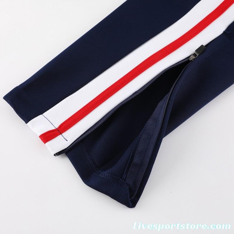 23/24 PSG Navy Red Full Zipper Jacket+Pants