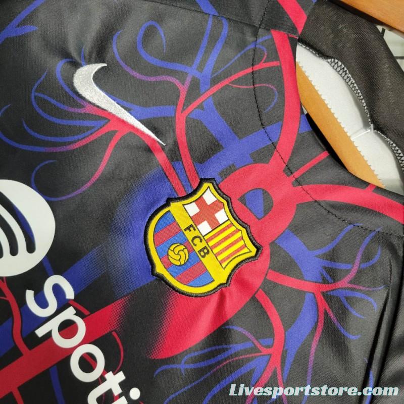 23/24 Kids Barcelona Patta Special Edition Pre-Match Jersey