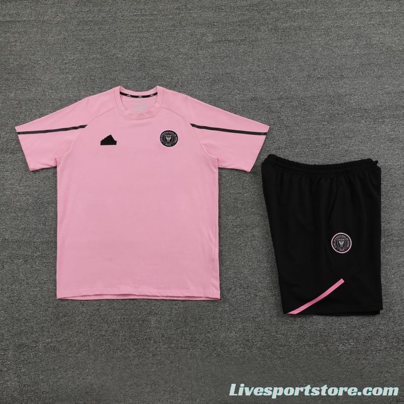 23/24 Inter Miami Pink Cotton Short Sleeve Jersey+Shorts