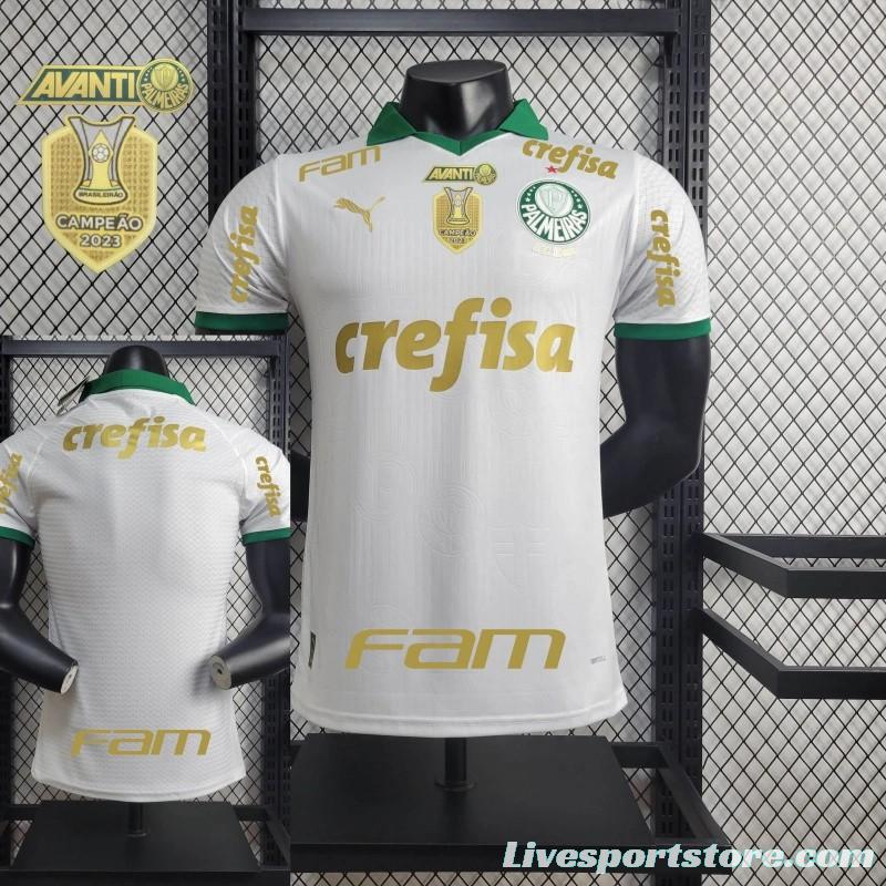 Player Version 24/25 Palmeiras Away Jersey + All Sponsors and Chest Patch