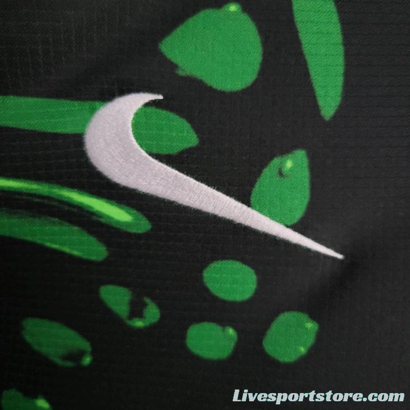 2024 Nigeria Away Green Black Jersey