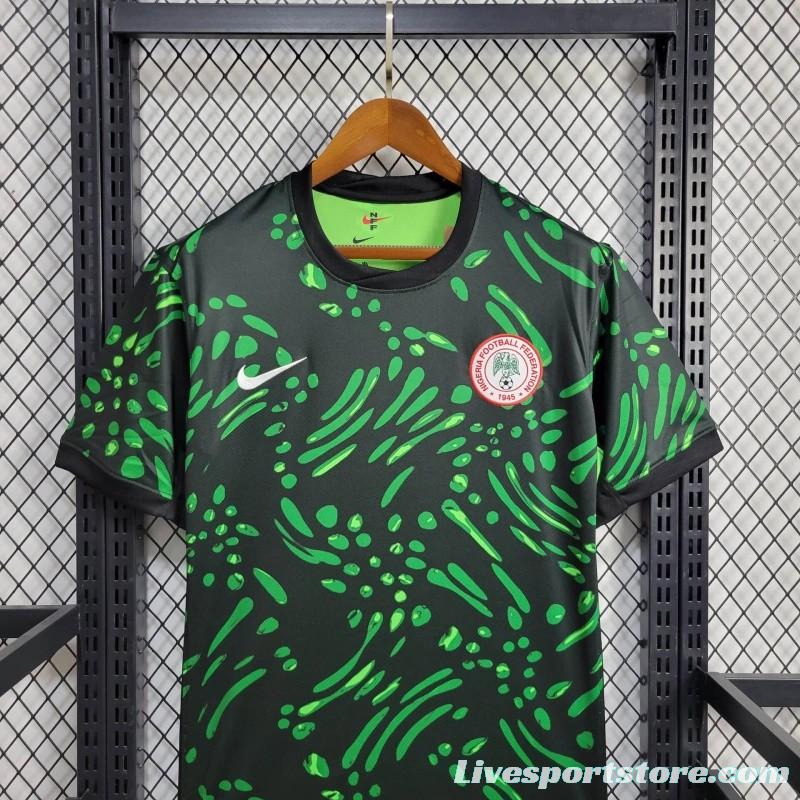 2024 Nigeria Away Green Black Jersey