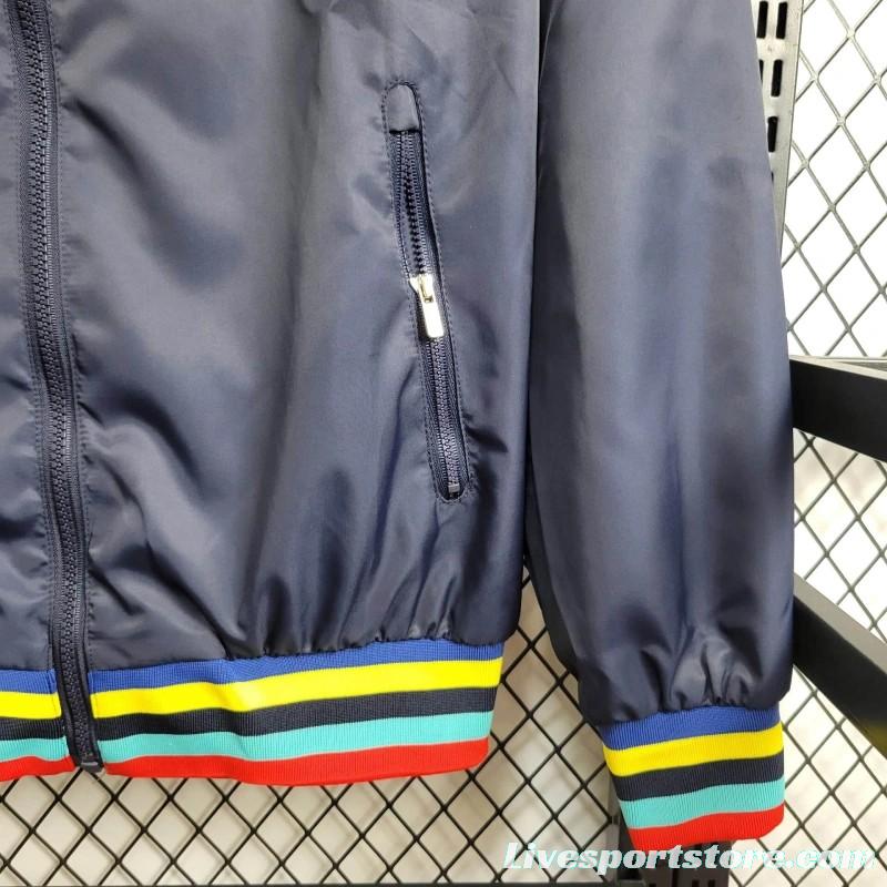 2024 Brazil Navy/Yellow Windbreaker