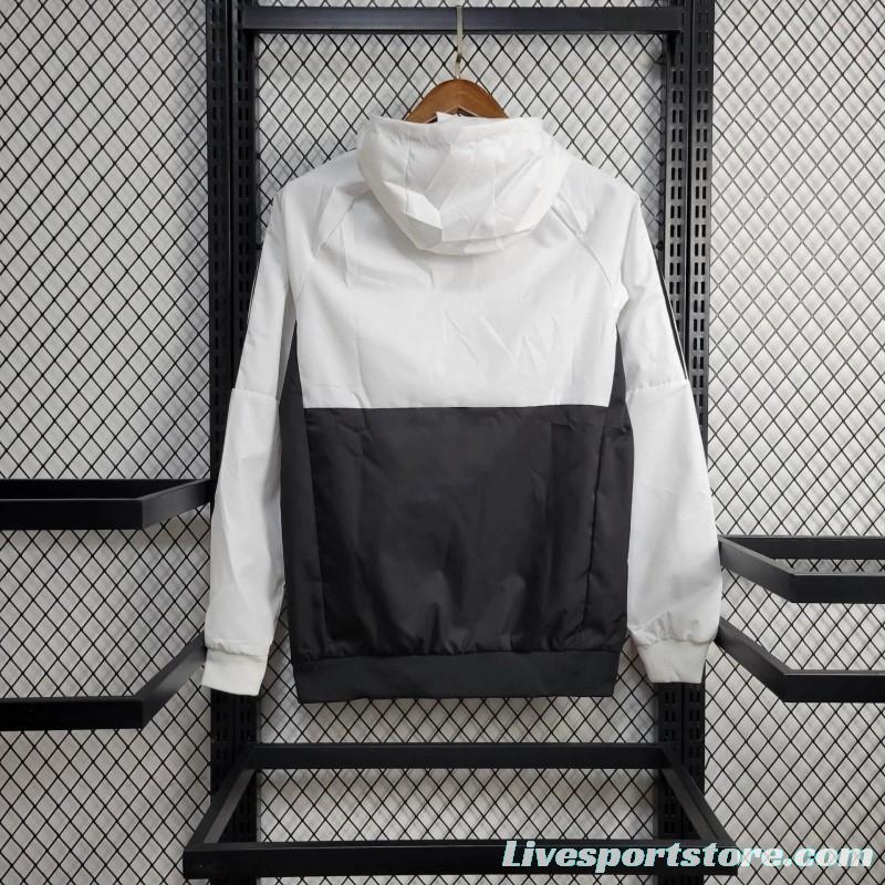 24/25 Belgium Black White Windbreaker