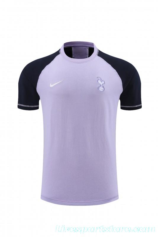 23/24 Tottenham Hotspur Purple/Navy Cotton Short Sleeve Jersey+Shorts