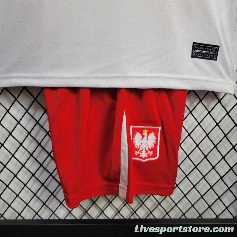 2024 Kids Poland Home Jersey